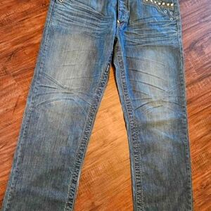 Mens Pair Of Distressed Parish Jeans. Size 38.